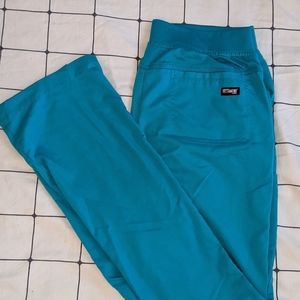 TWO SETS Greys Anatomy Teal Scrub pants SMALL